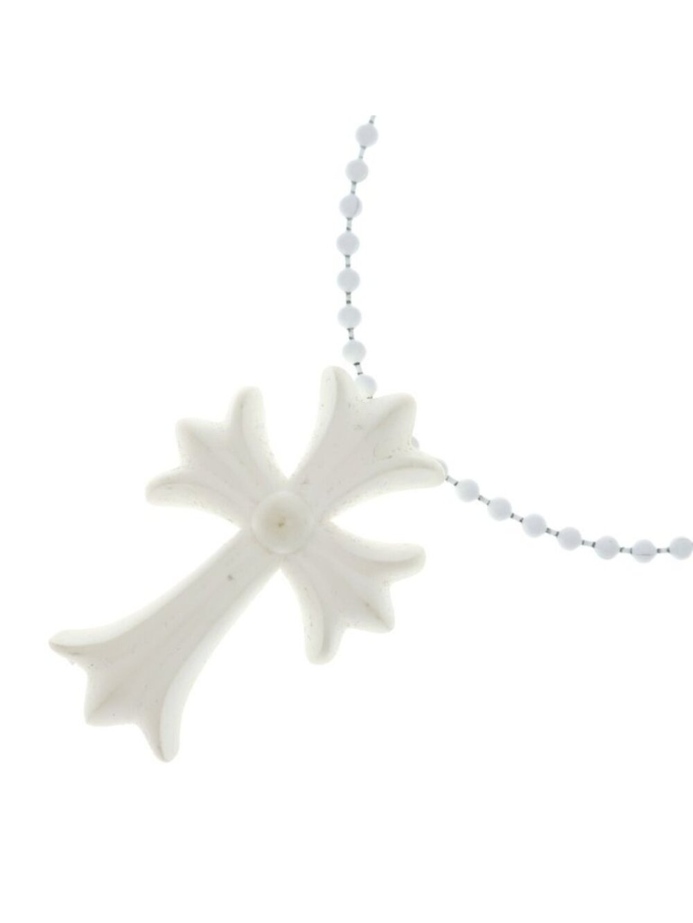 Chrome Hearts Rubber CH Small CH Cross Necklace Silicone